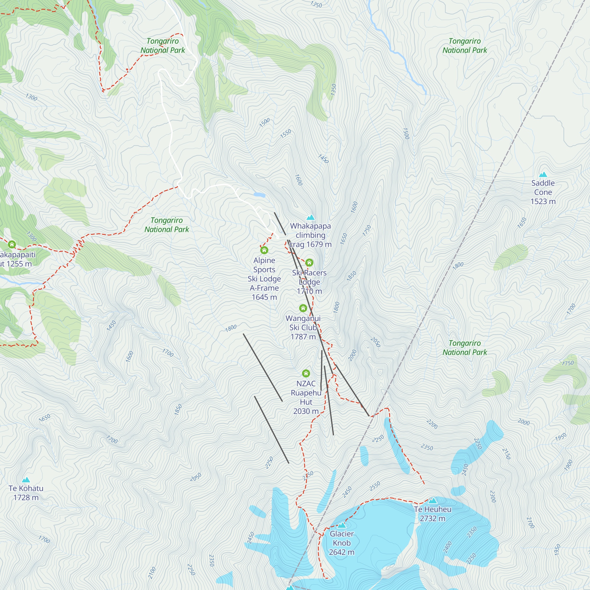 Taraura Hut map