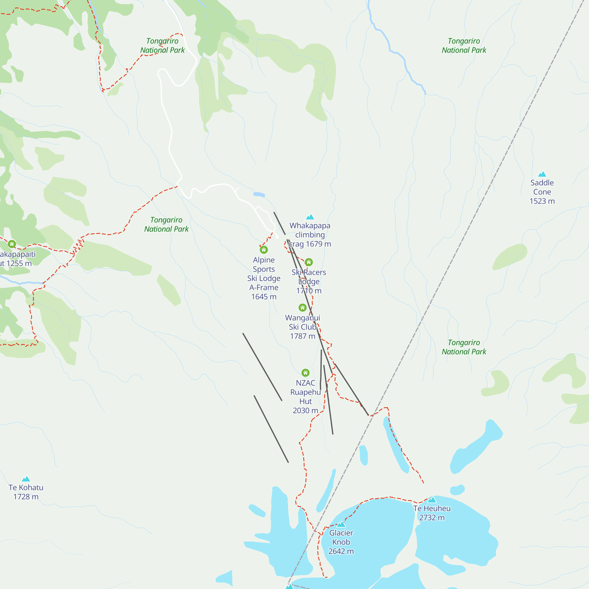 Taraura Hut map