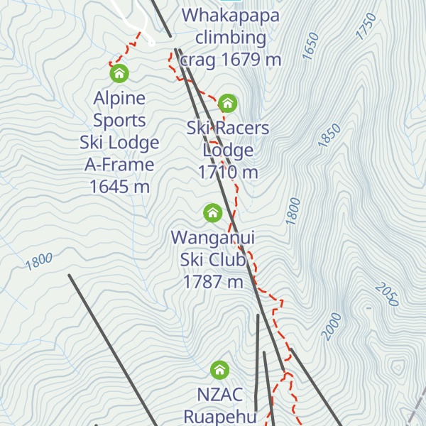 Map of Wanganui Ski Club