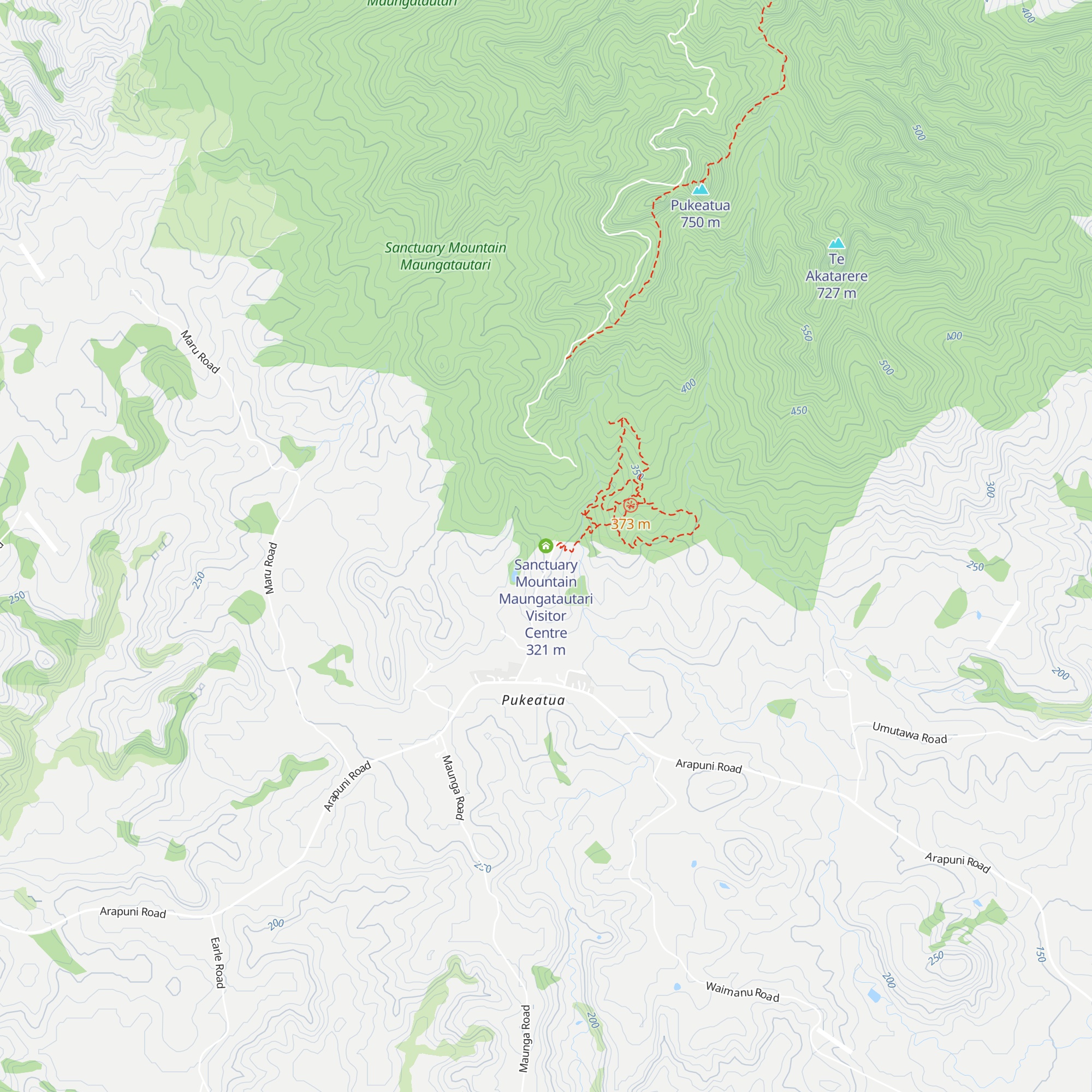Sanctuary Mountain Maungatautari Visitor Centre map
