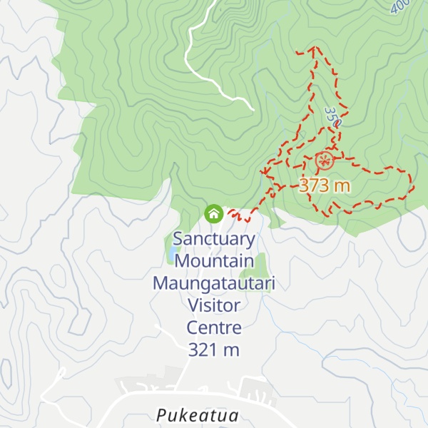 Map of Sanctuary Mountain Maungatautari Visitor Centre
