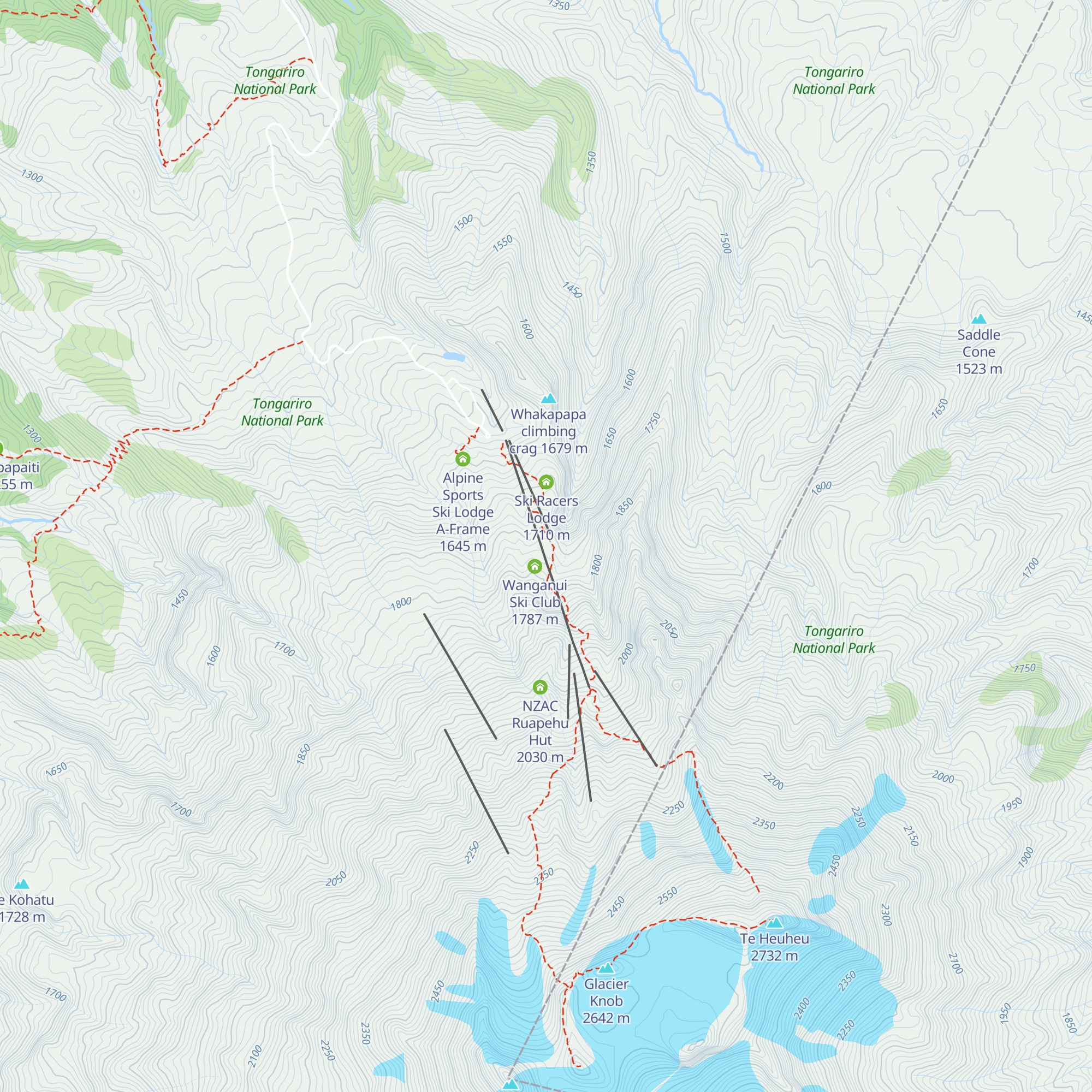 Ruapehu Ski Club Lodge map