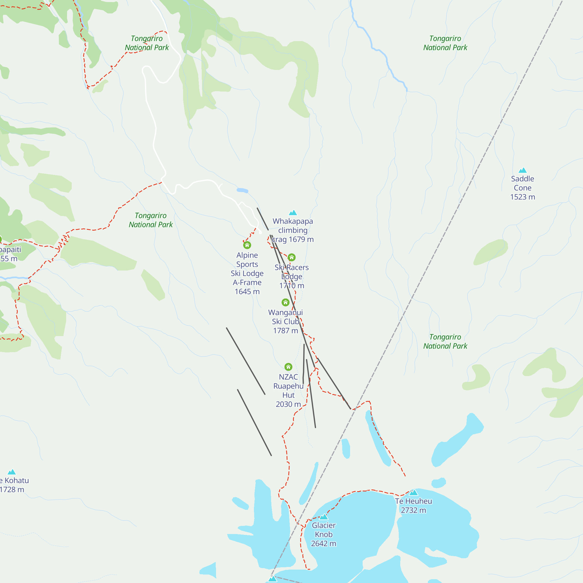 Ruapehu Ski Club Lodge map