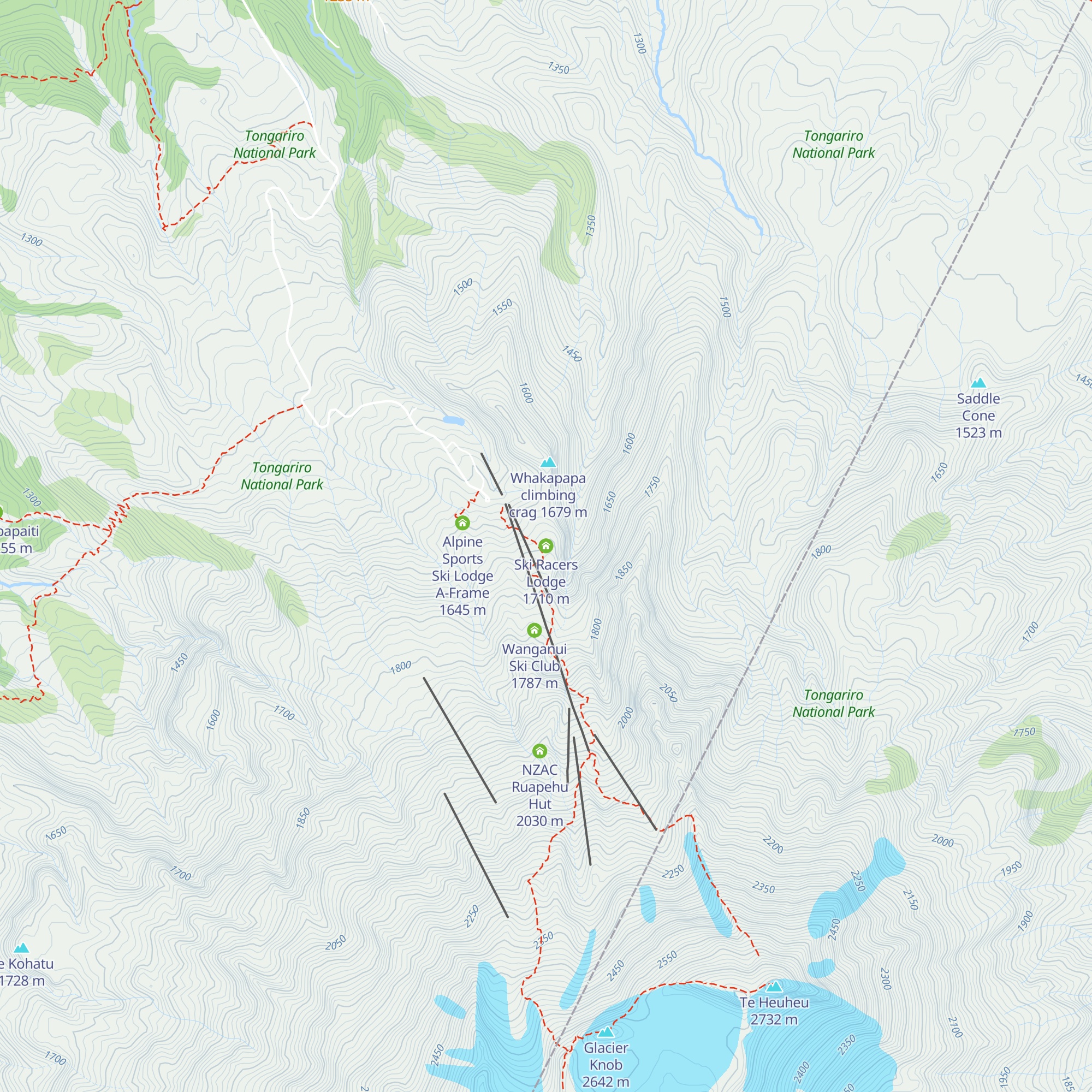 Ski Racers Lodge map