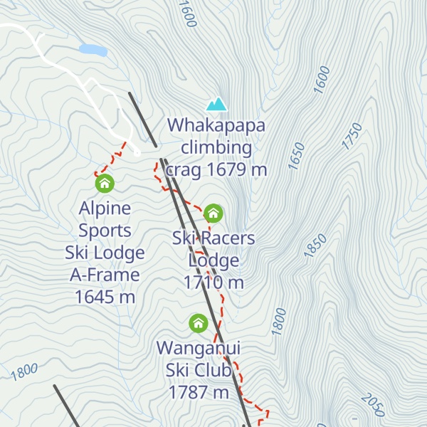 Map of Ski Racers Lodge