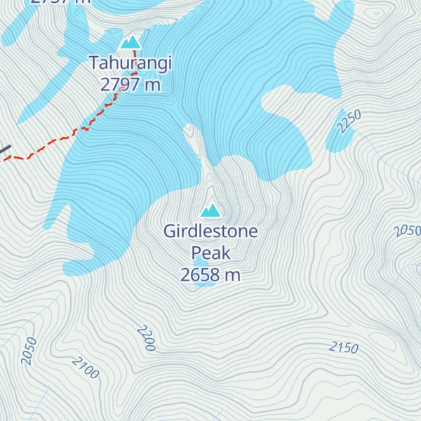 Map of Girdlestone Peak