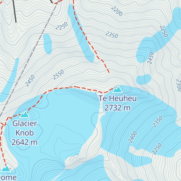 Map of Tukino Peak