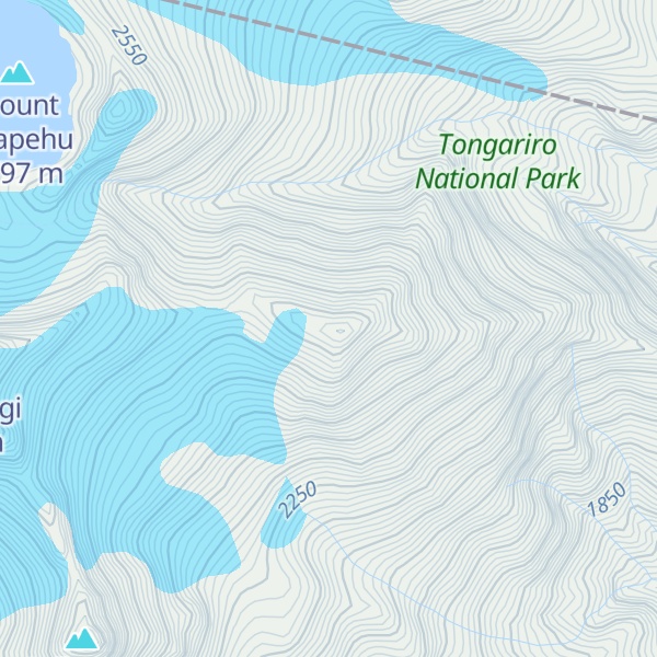 Map of Ringatoto Peak
