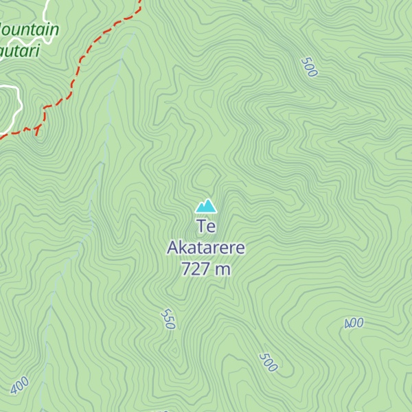 Map of Te Akatarere