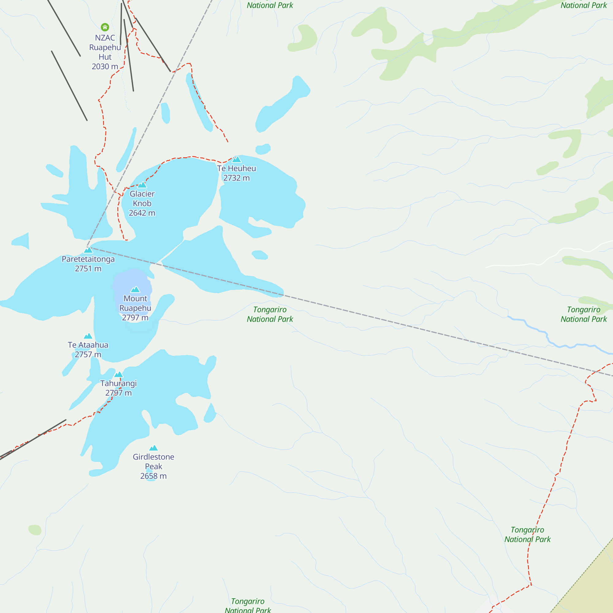 Whangaehu Hut map