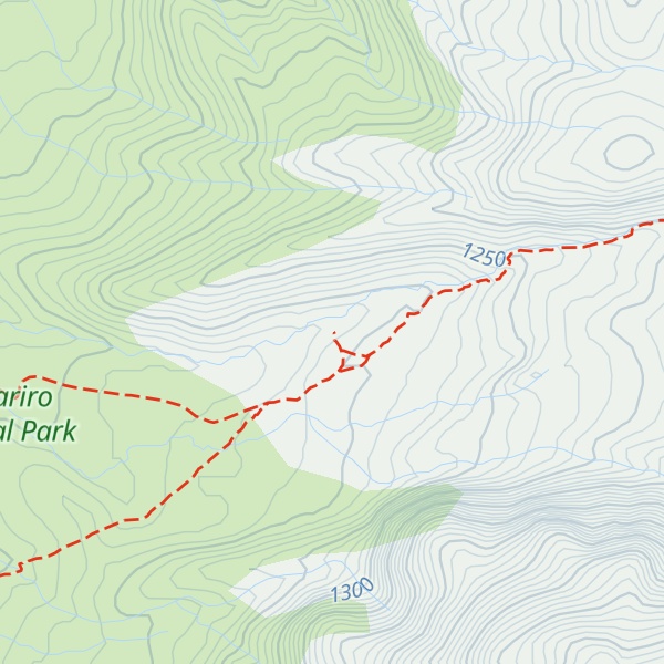 Map of Mangatepopo Hut