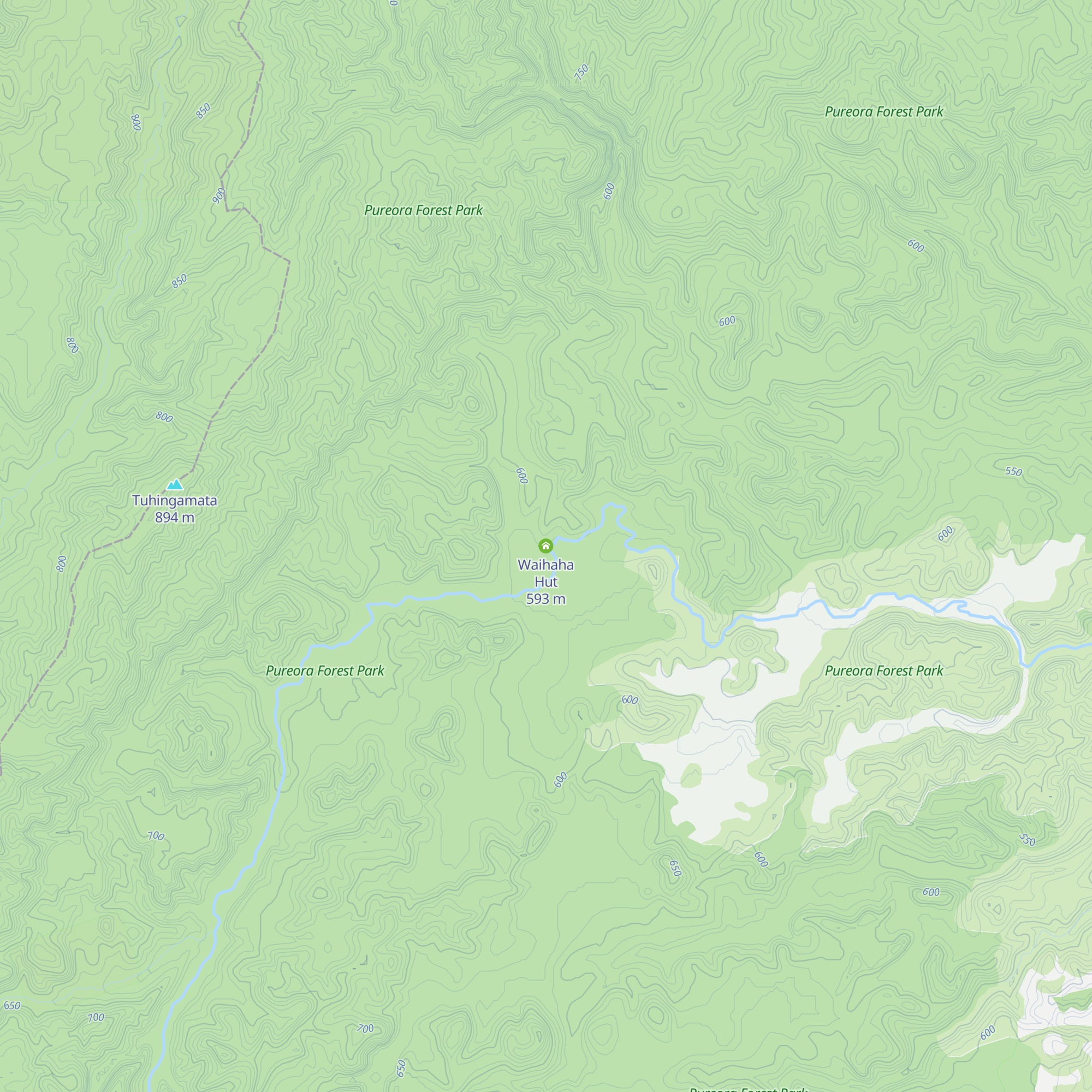 Waihaha Hut map
