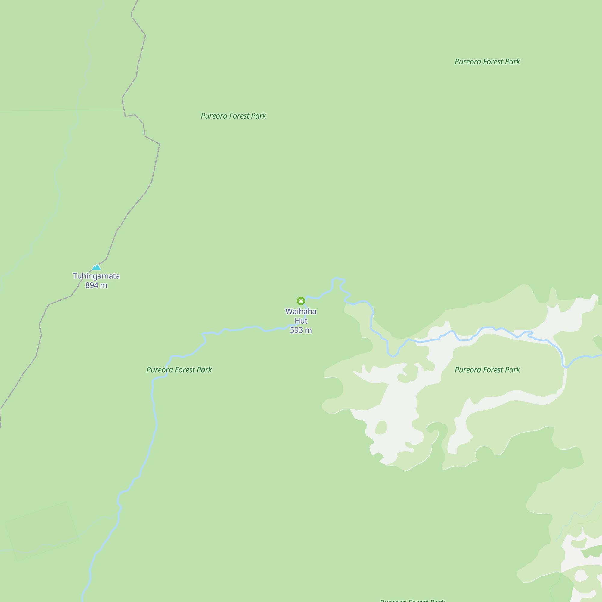 Waihaha Hut map