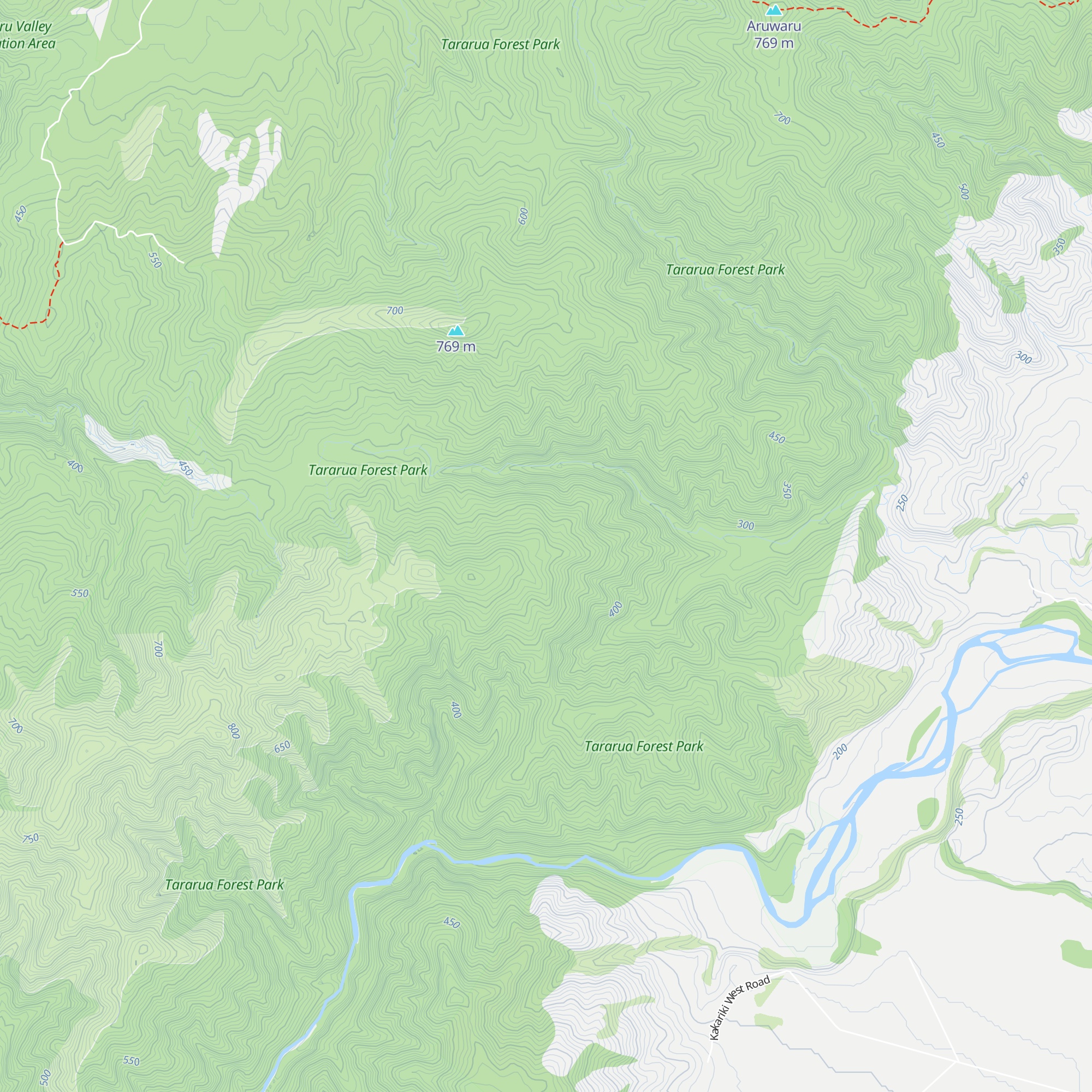 North Mangahao Bivouac map