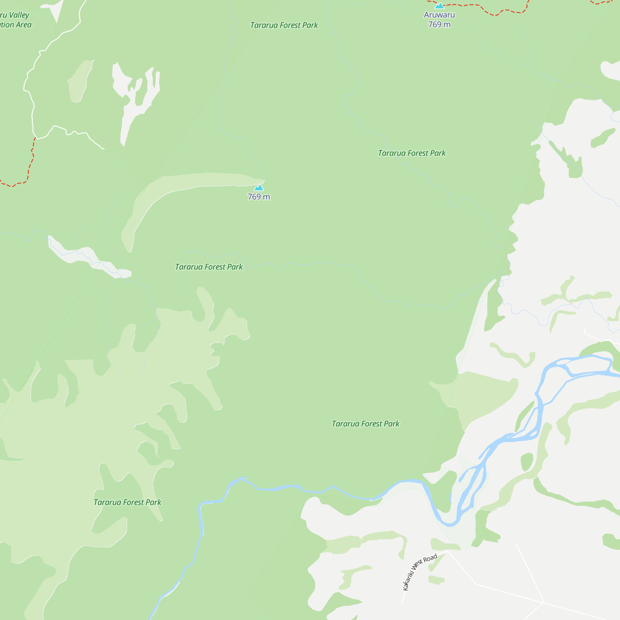 North Mangahao Bivouac map