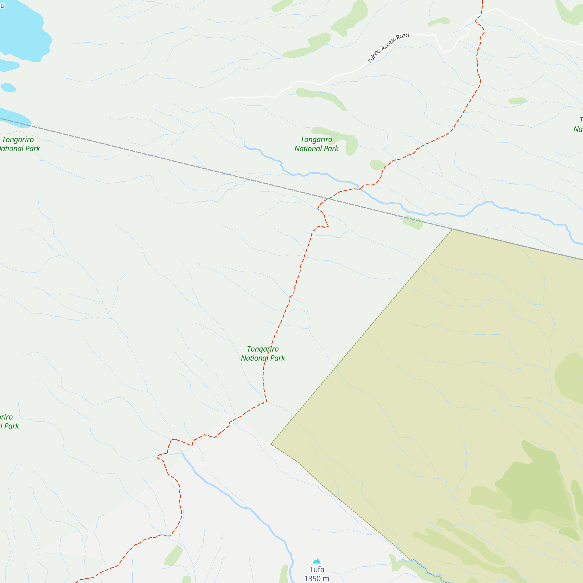 Rangipo Hut map