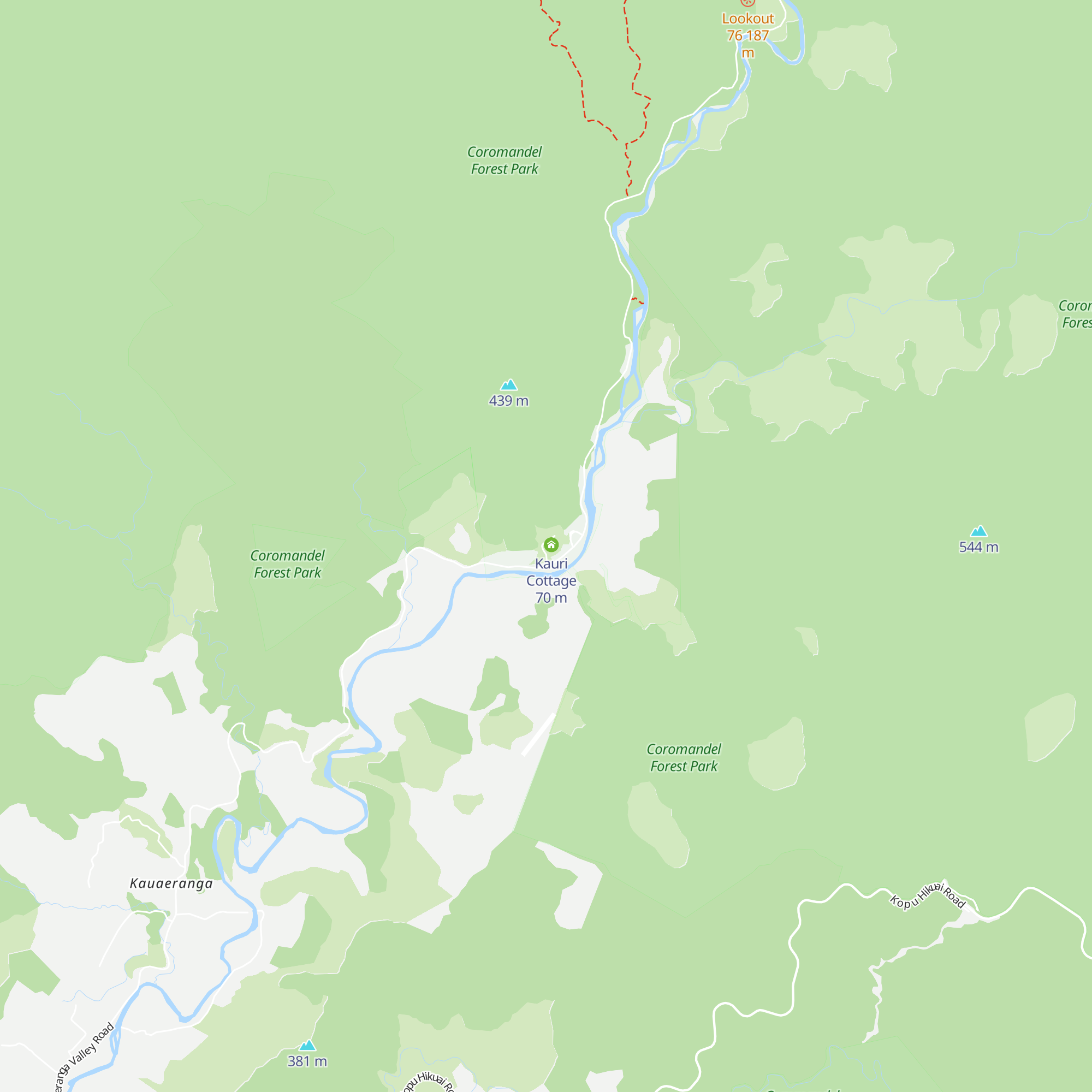 Cookson Cottage map