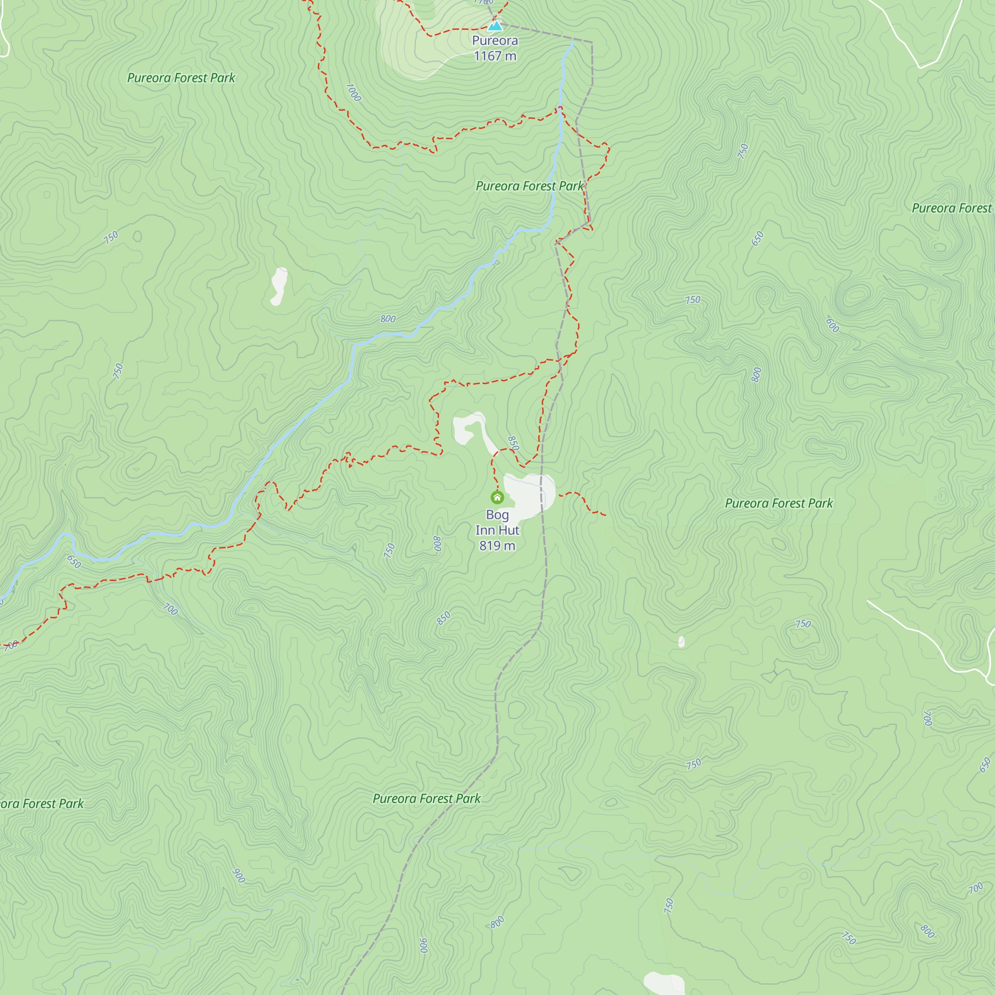 Bog Inn Hut map