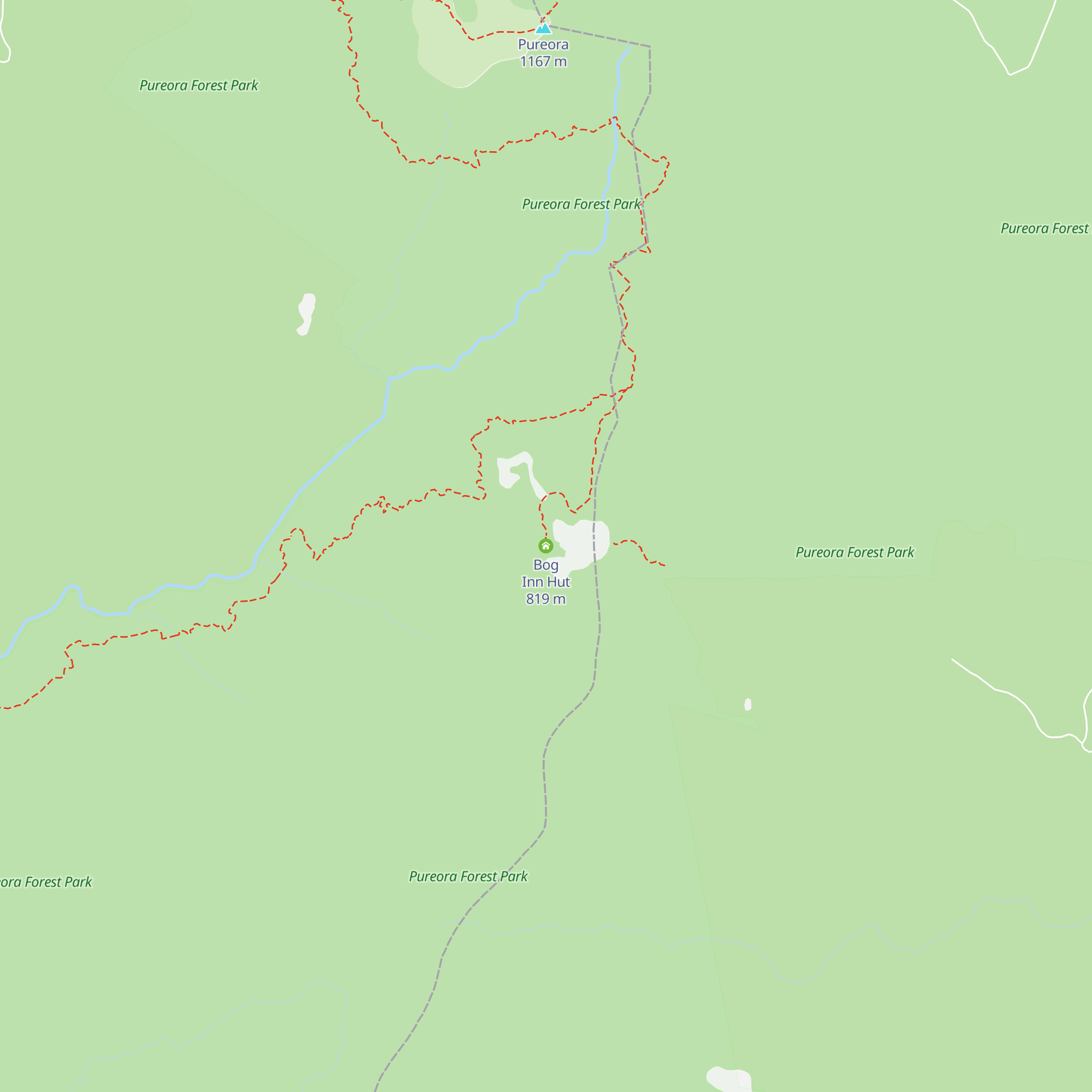 Bog Inn Hut map
