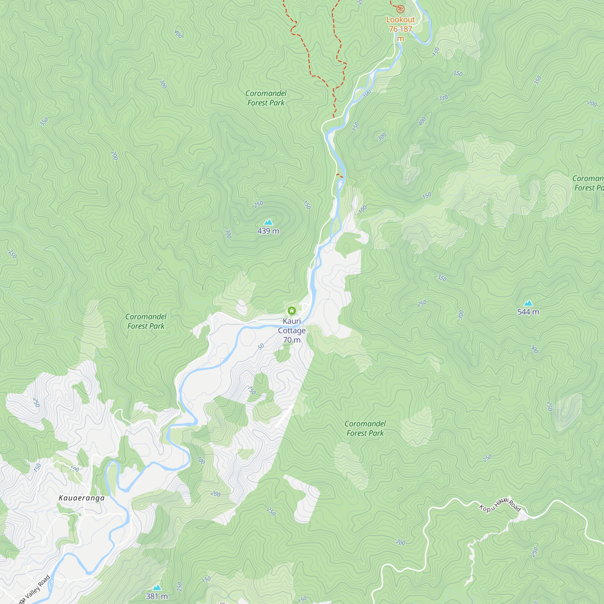 Kauaeranga Visitor Centre map
