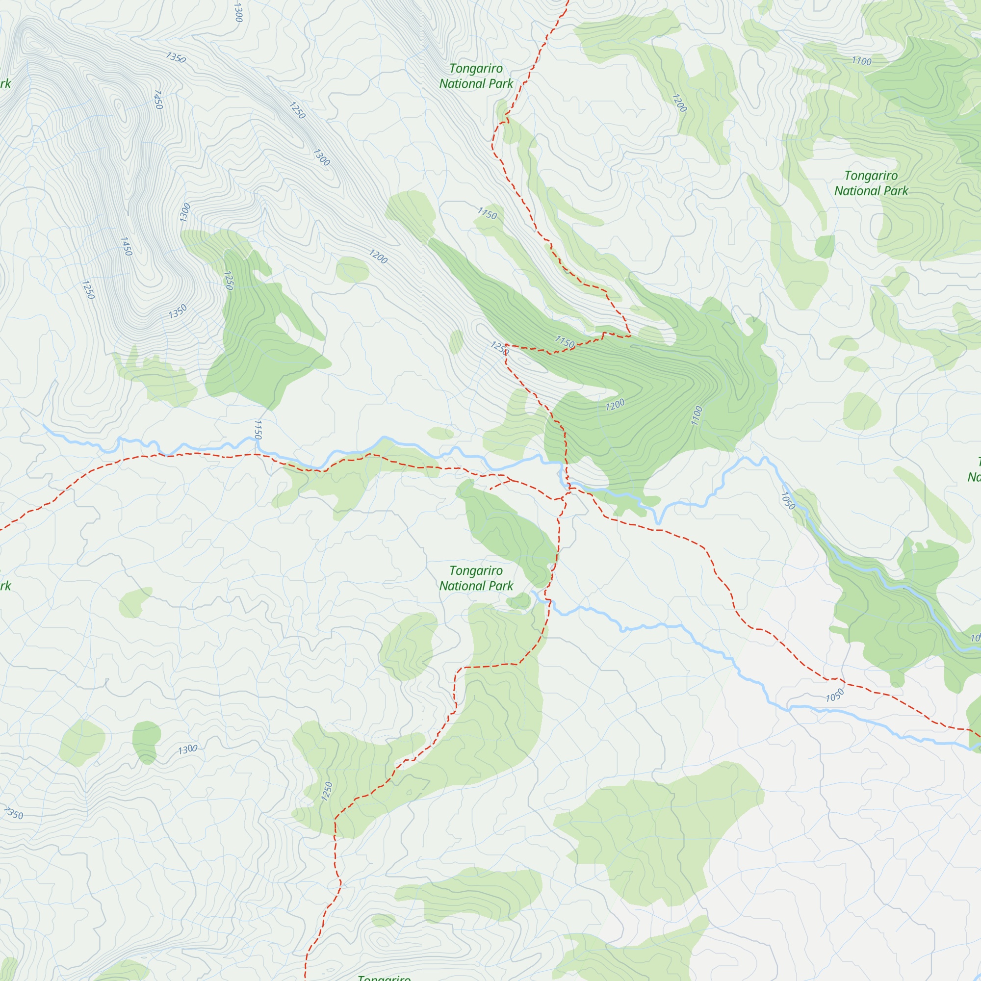 Old Waihohonu Hut map