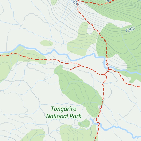 Map of Old Waihohonu Hut