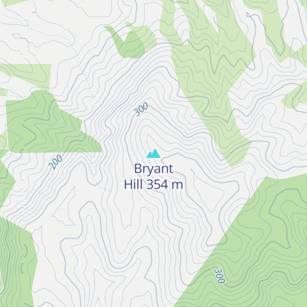 Map of Bryant Hill