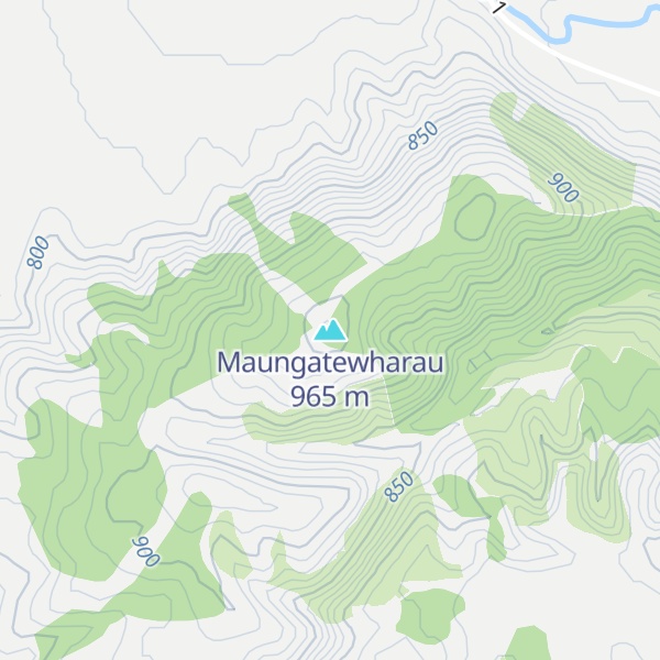 Map of Maungatewharau