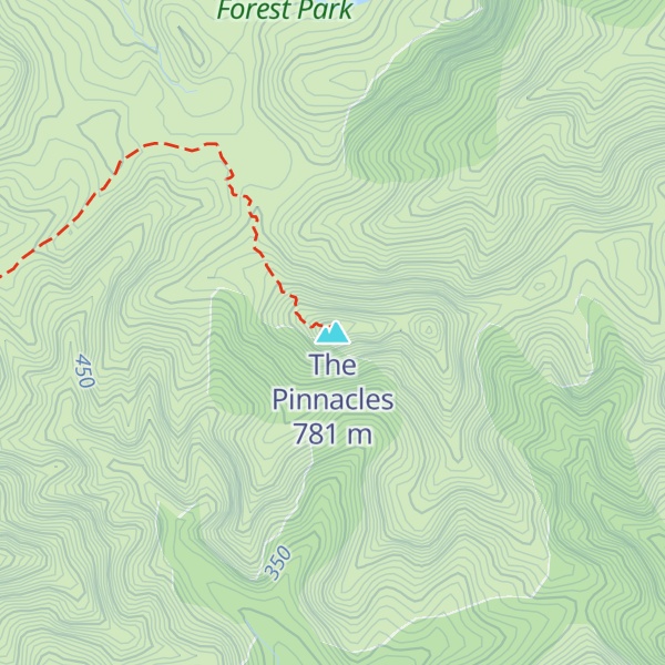 Map of The Pinnacles