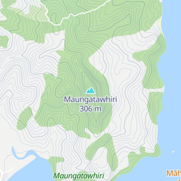 Map of Maungatawhiri