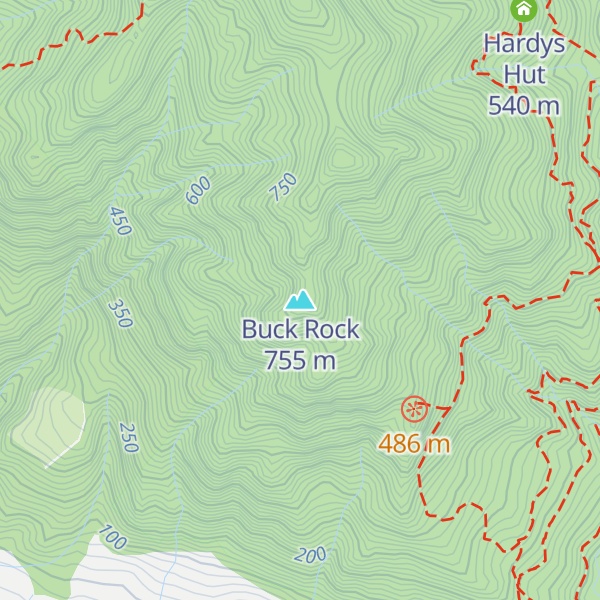 Map of Buck Rock