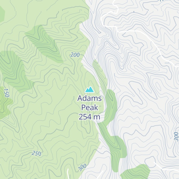 Map of Adams Peak