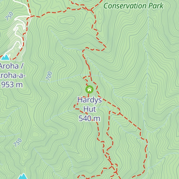 Map of Hardys Hut