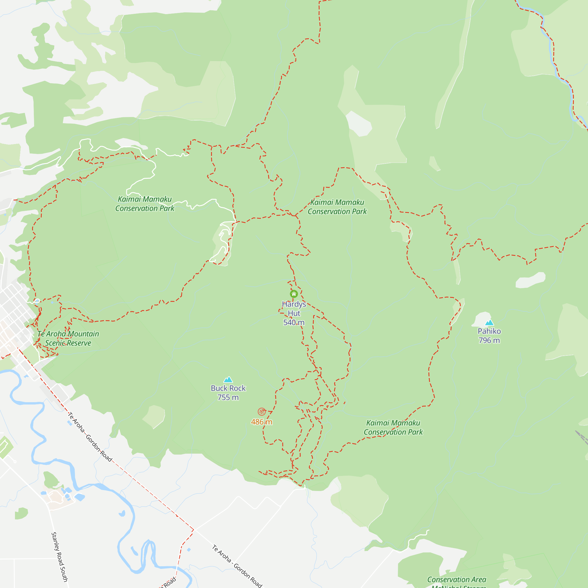 Hardys Hut map