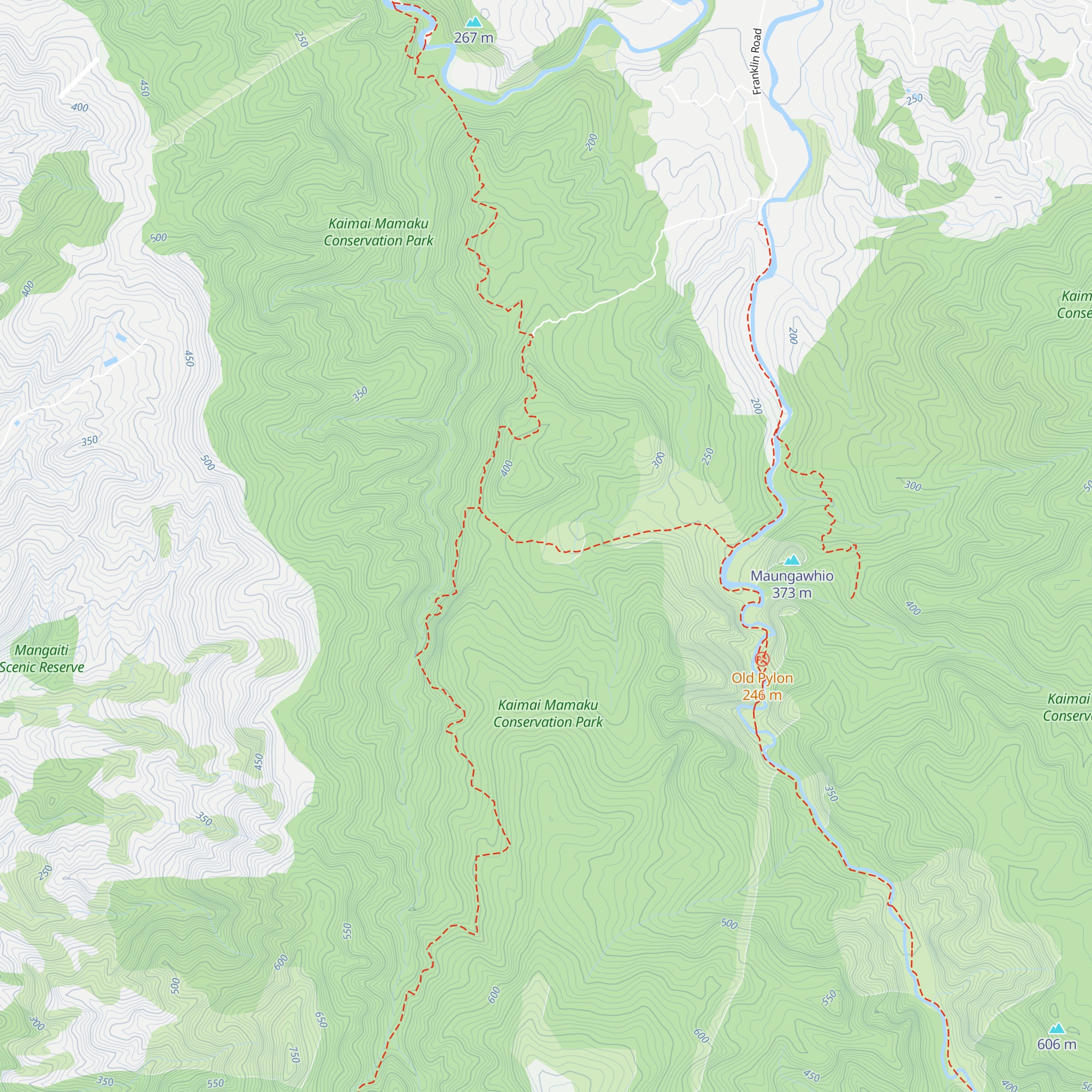 Daly's Clearing Hut map