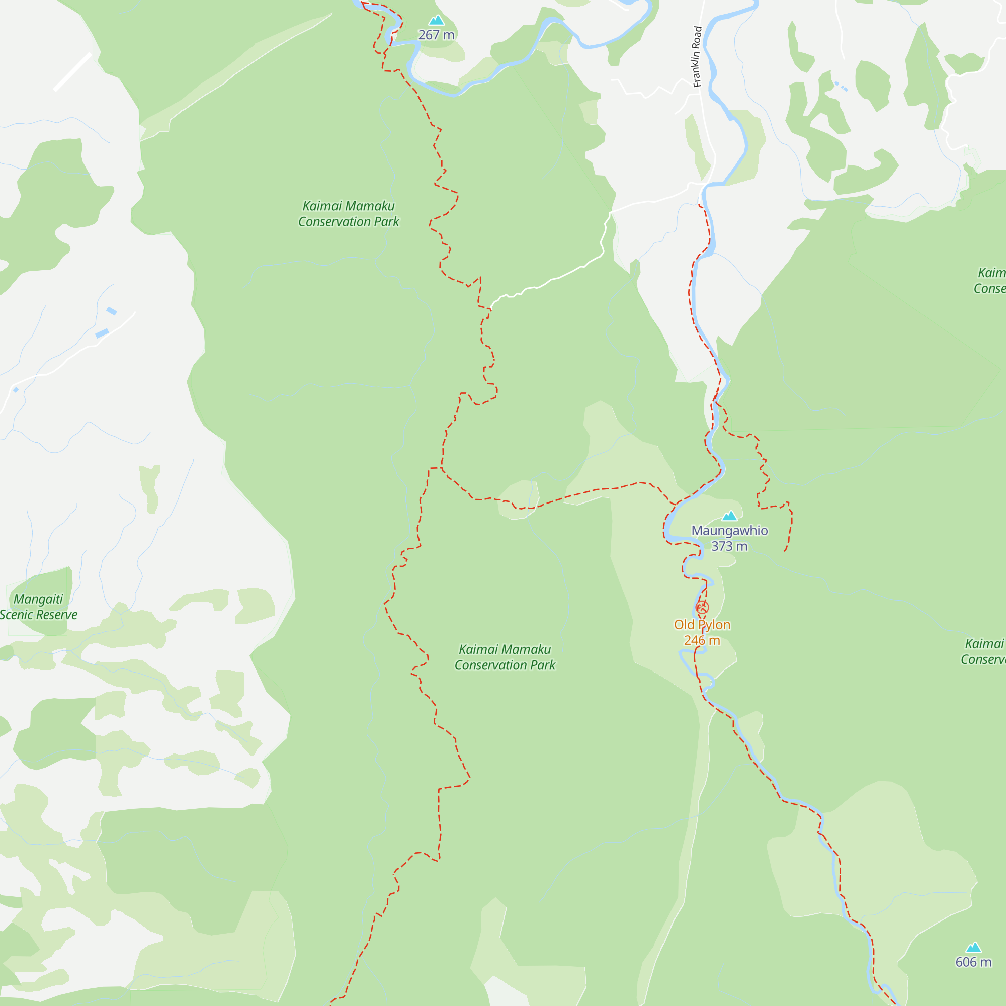 Daly's Clearing Hut map