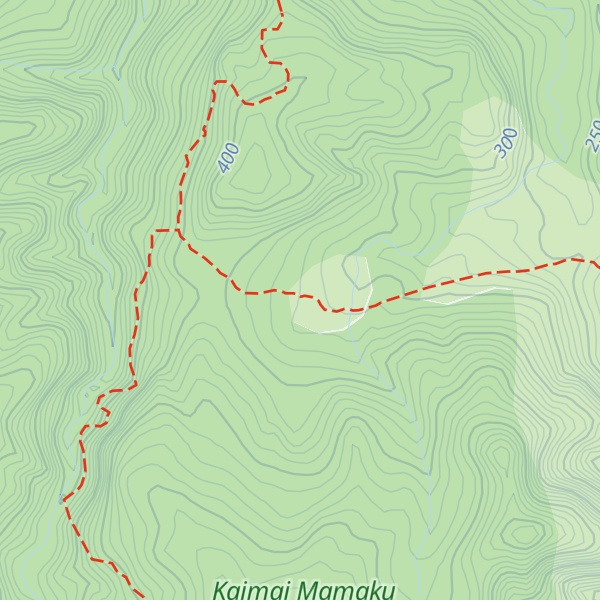 Map of Daly's Clearing Hut