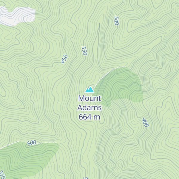 Map of Mount Adams