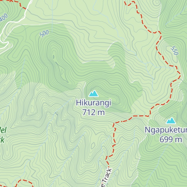 Map of Hikurangi