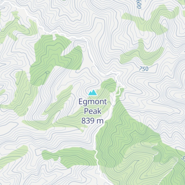 Map of Egmont Peak