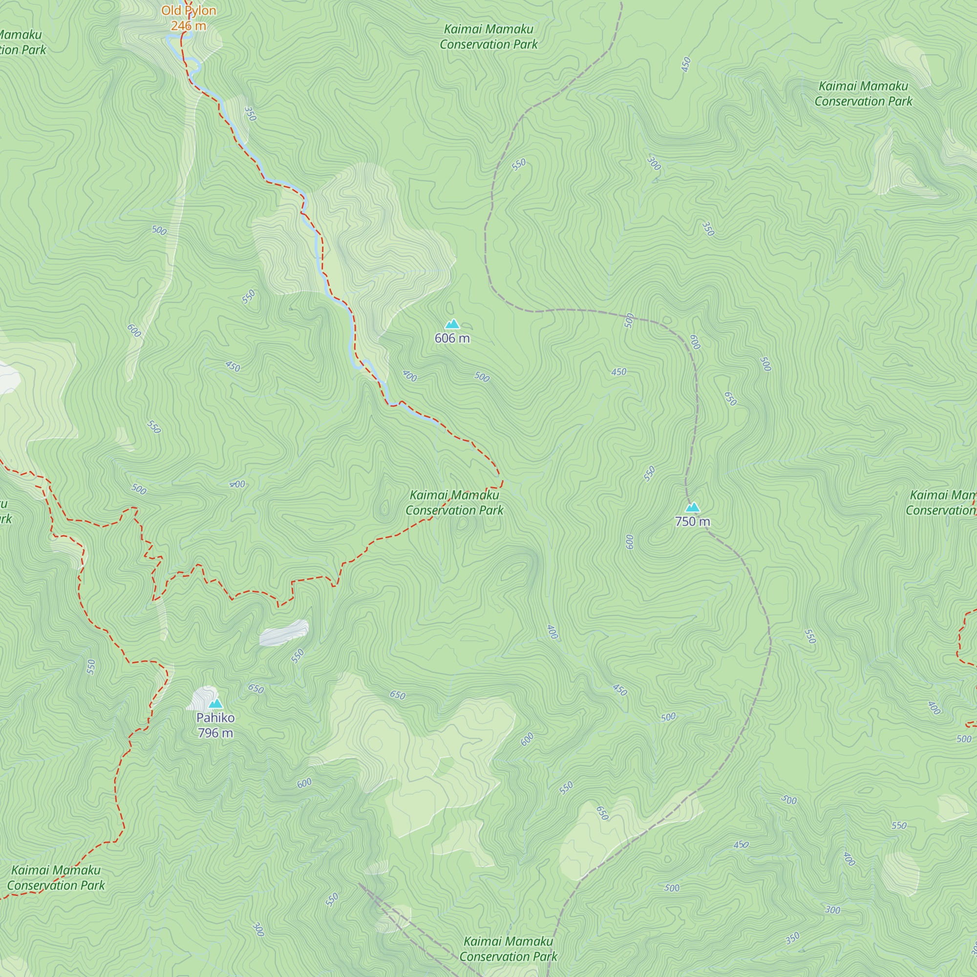Waitawheta Hut map