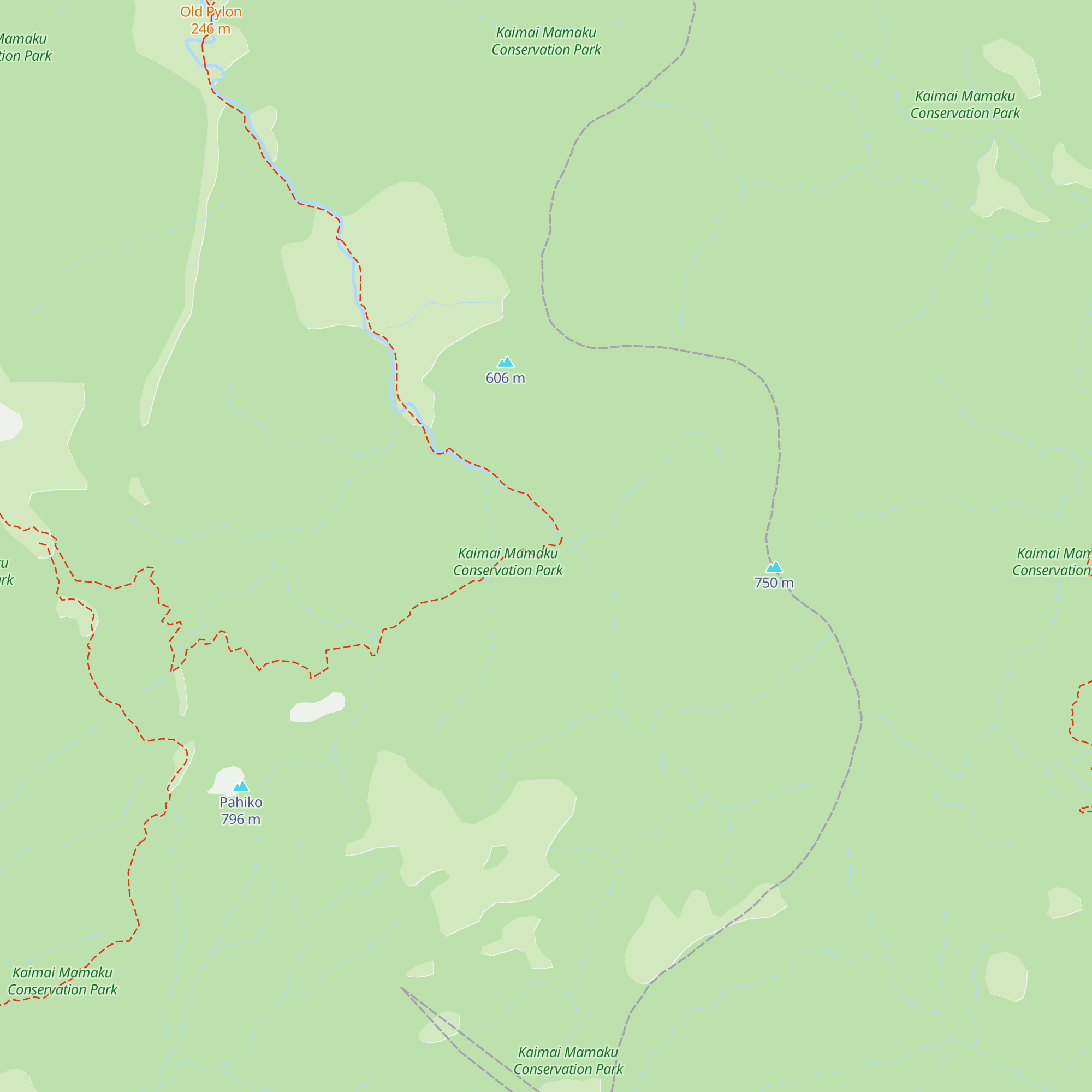 Waitawheta Hut map