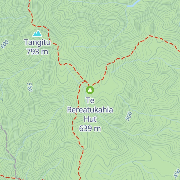 Map of Te Rereatukahia Hut