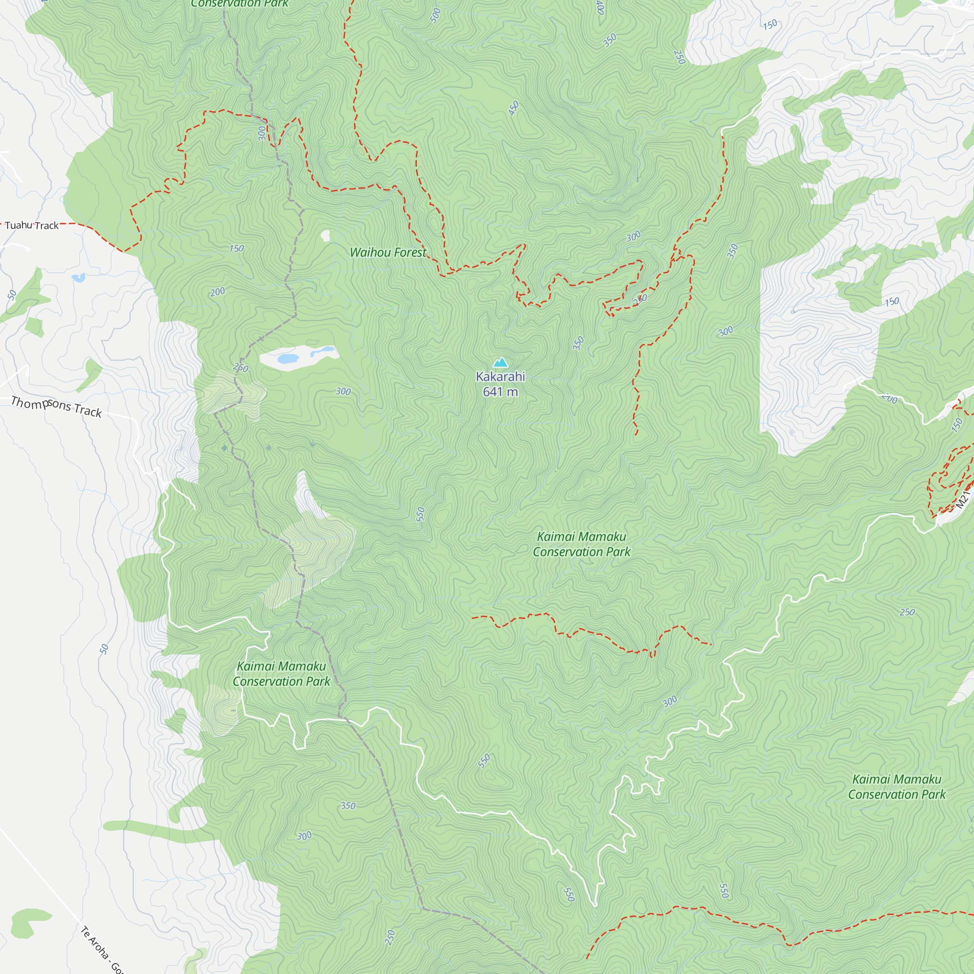 Motutapere Hut map