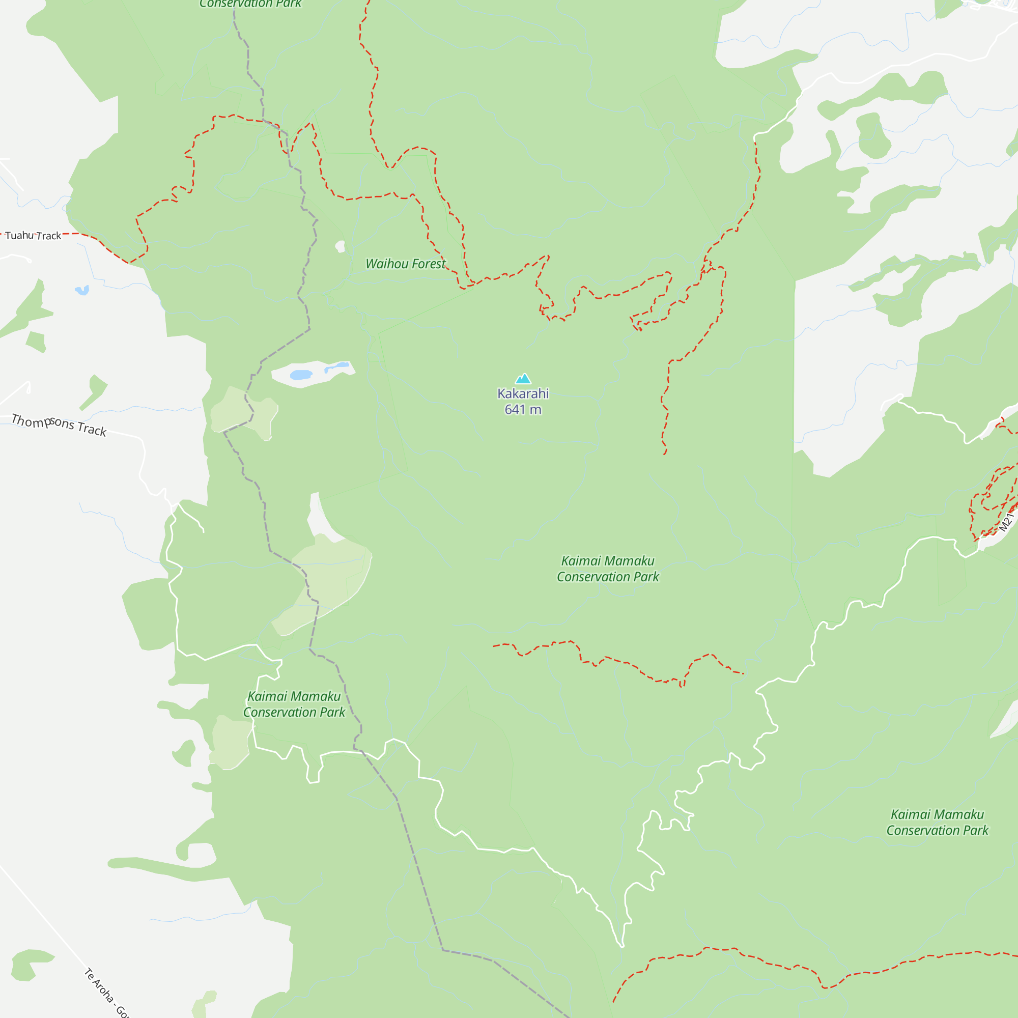 Motutapere Hut map