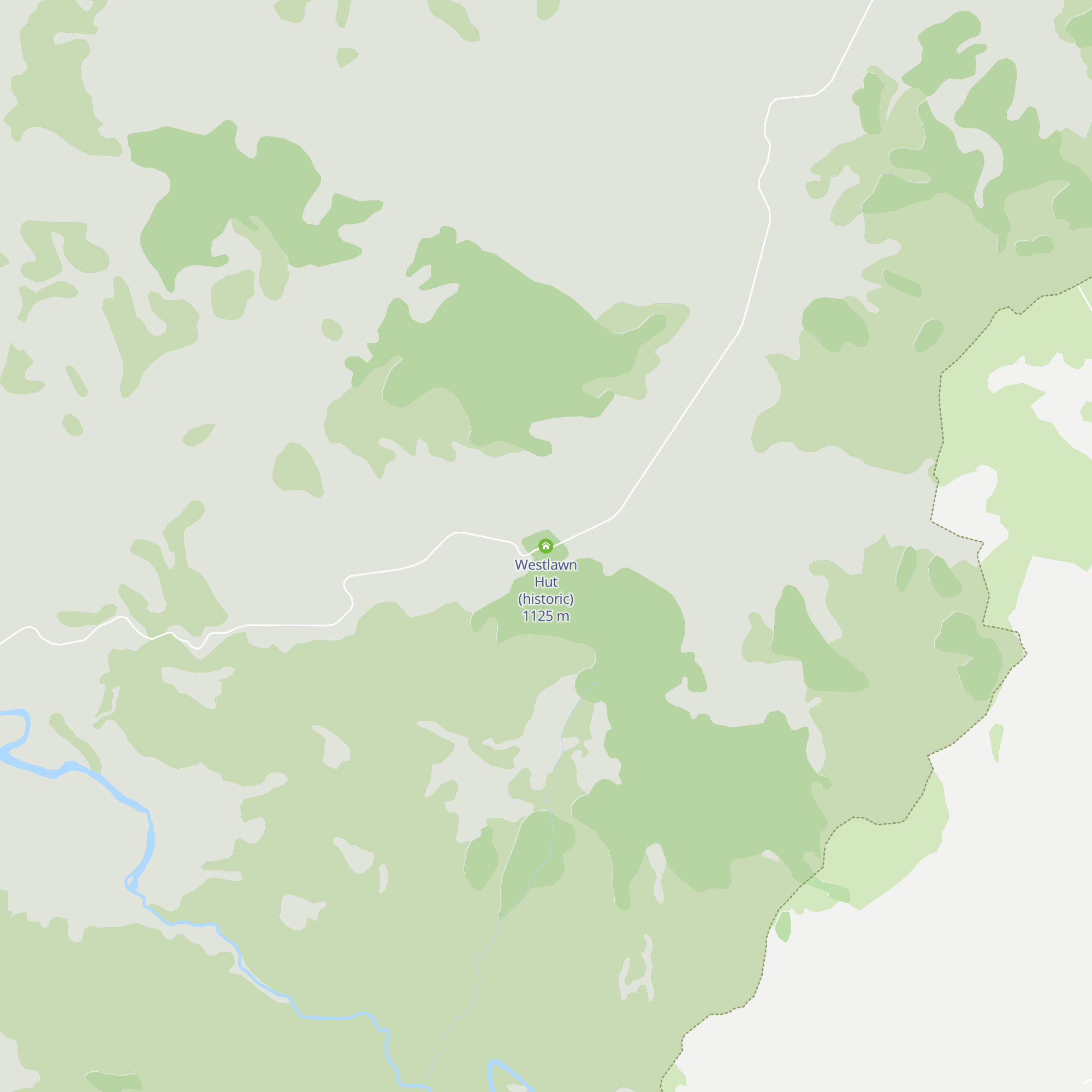 Westlawn Hut (historic) map