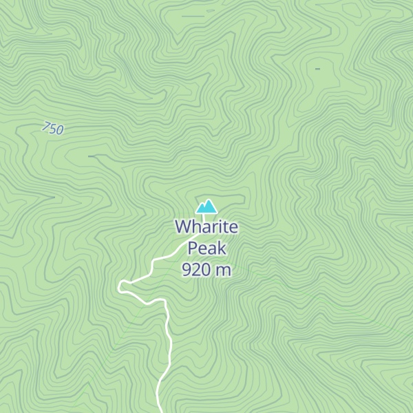 Map of Wharite Peak