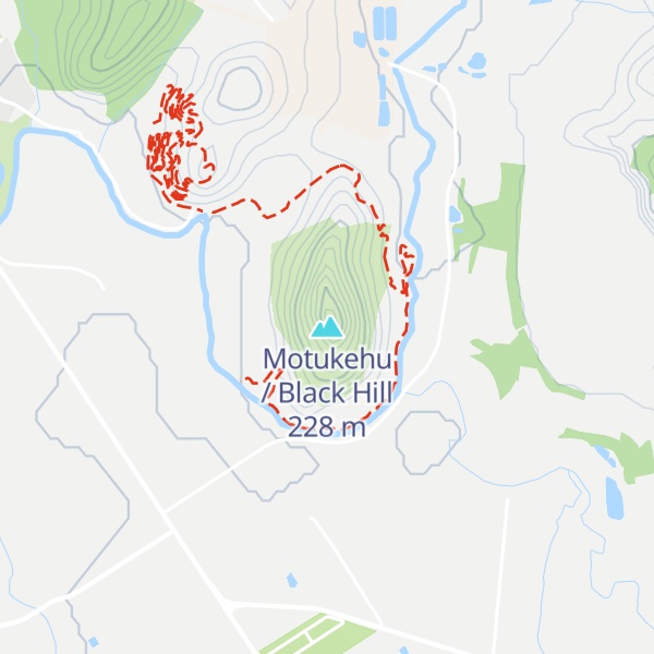 Map of Motukehu / Black Hill
