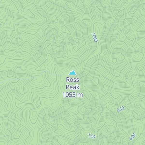 Map of Ross Peak