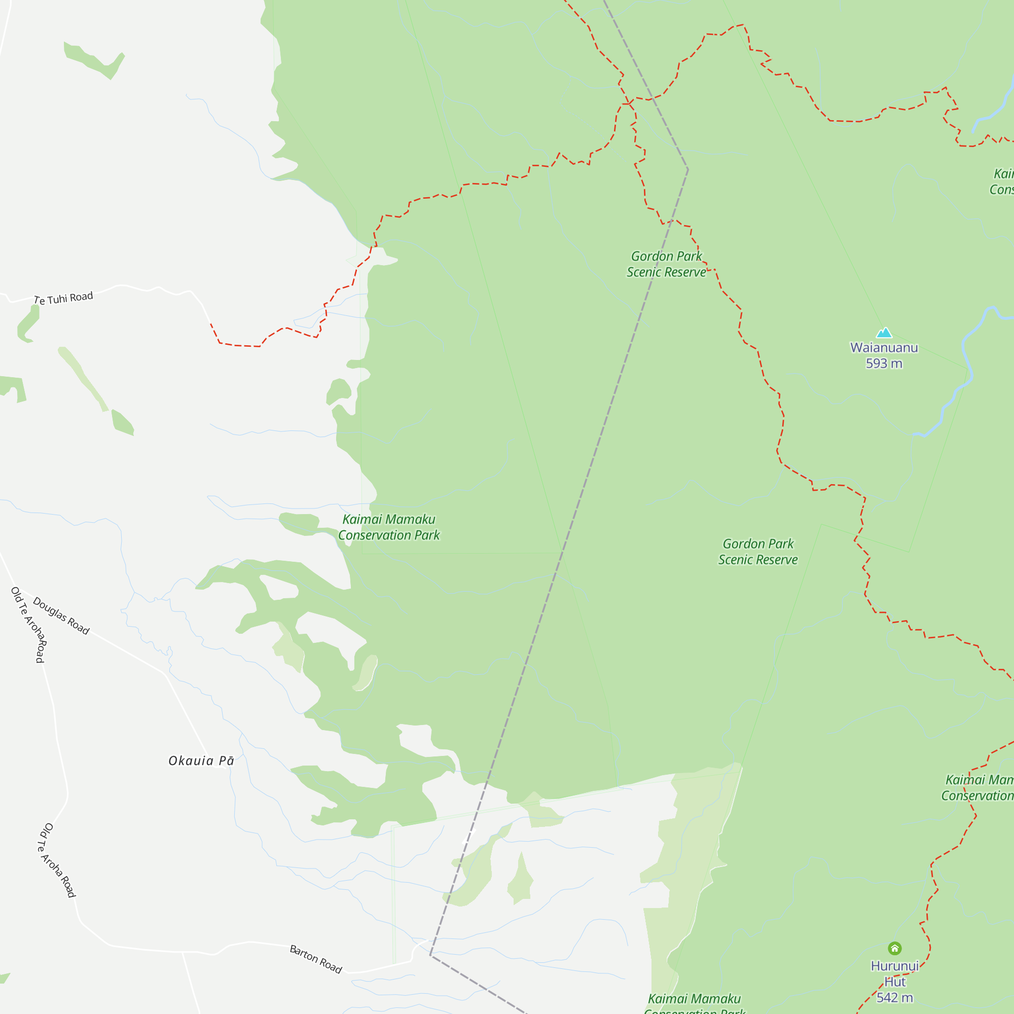 Mangamuka Hut map